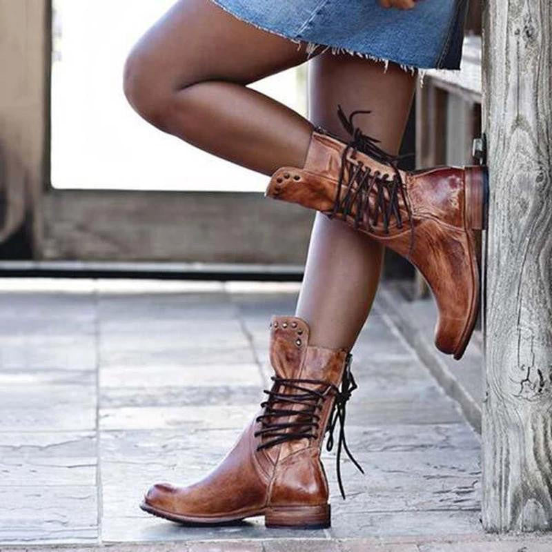 Matilda | Women's Knee-High Boots, Elegant Faux Leather Winter Boots for Casual Wear
