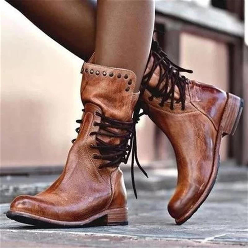 Matilda | Women's Knee-High Boots, Elegant Faux Leather Winter Boots for Casual Wear