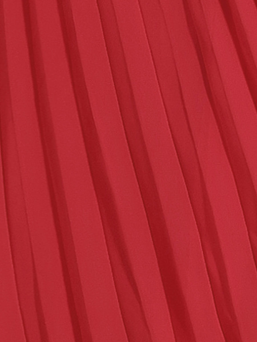 Zoe | Flowy Cape Sleeve Pleated Chiffon Mini Dress | Elegant Movement and Effortless Glam