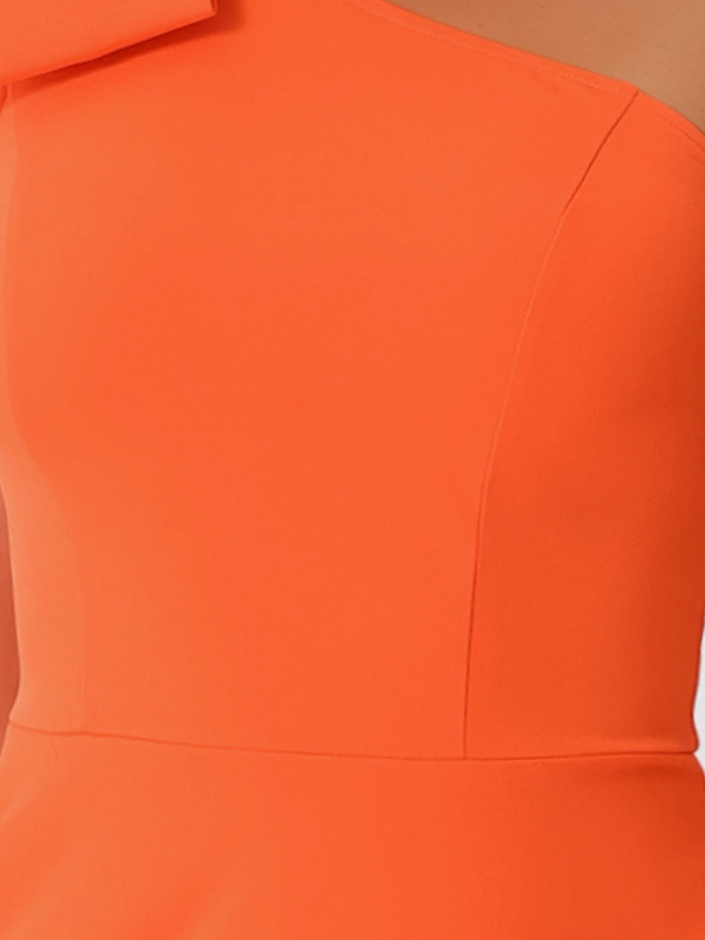 Ivy | One Shoulder Bow Midi Dress with Pockets | Elegant A-Line Occasion Wear