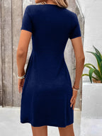 Molly | V Neck Ruched Mini Dress for Women | Casual Chic Everyday Style