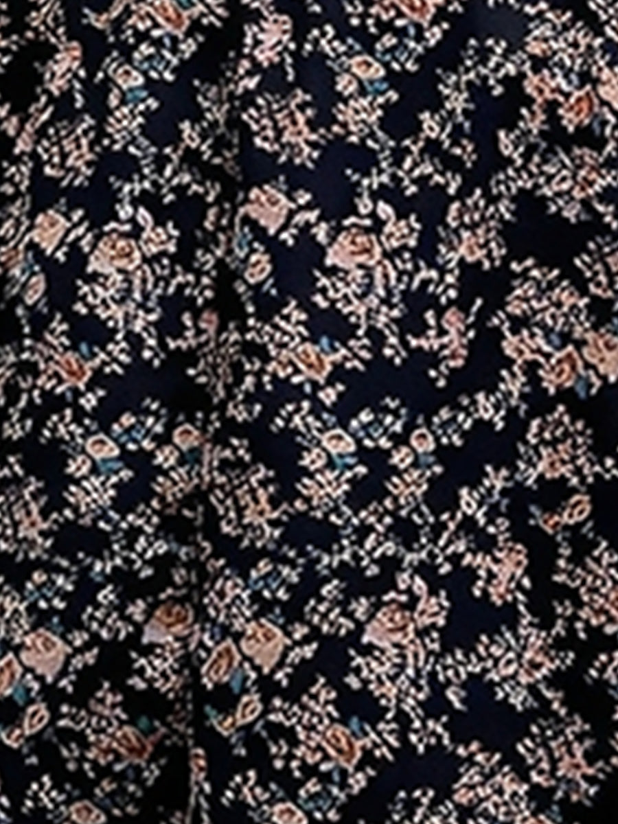 Eva | Floral Puff Sleeve Midi Dress | Feminine and Effortlessly Chic