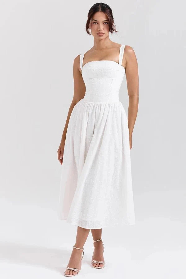 Aria | Elegant Midi Dress | Timeless Style with Effortless Grace