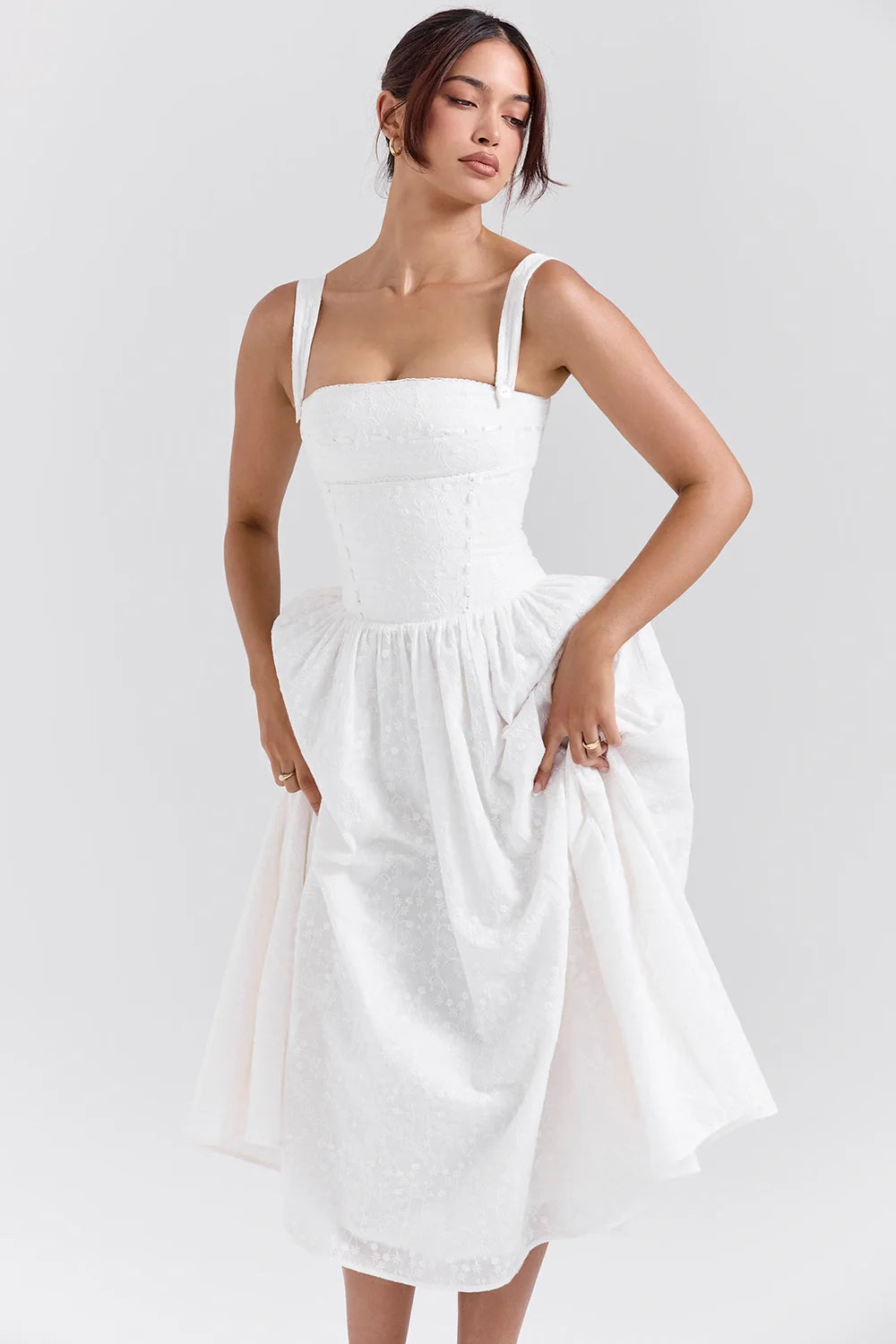 Aria | Elegant Midi Dress | Timeless Style with Effortless Grace