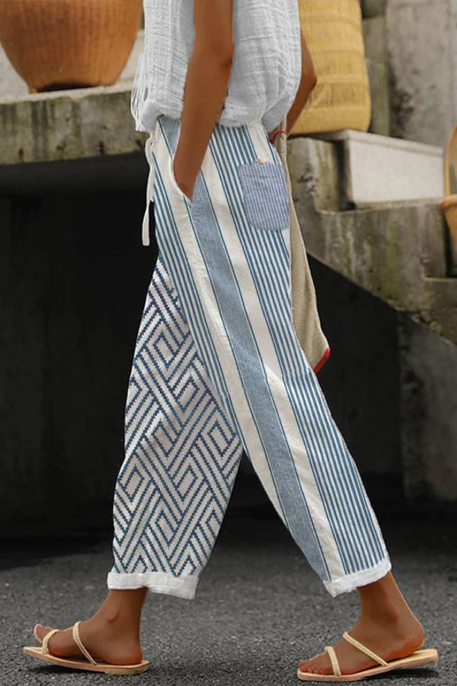 Camila | Women's Printed Pantalon | Casual Comfort with Unique Style